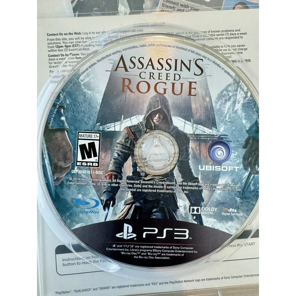 Assassin's Creed Rogue Limited Edition‎ PS3 Sony PlayStation 3 Black Label